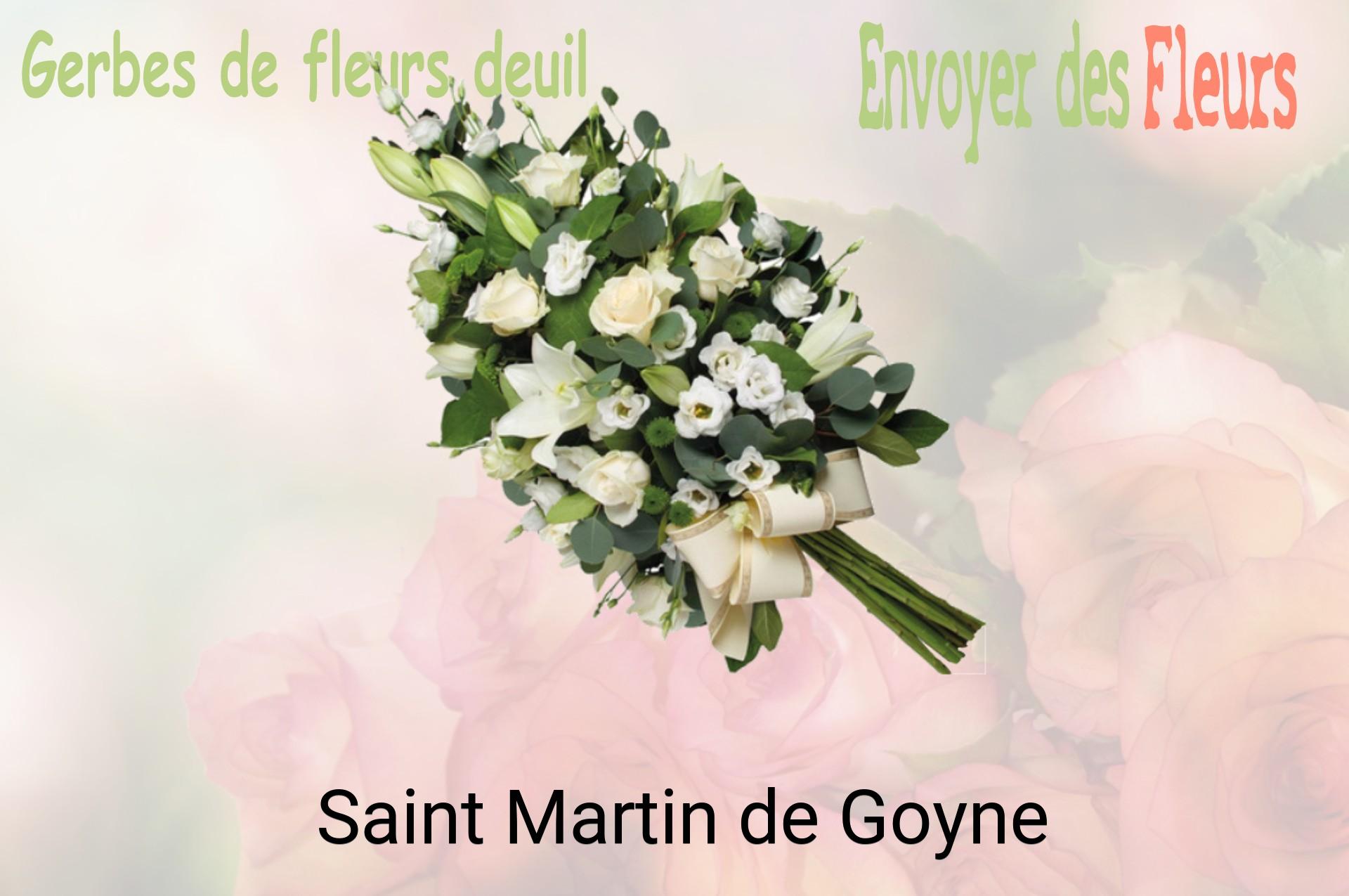 Gerbe de fleurs de deuil livrée à Saint-Martin-de-Goyne